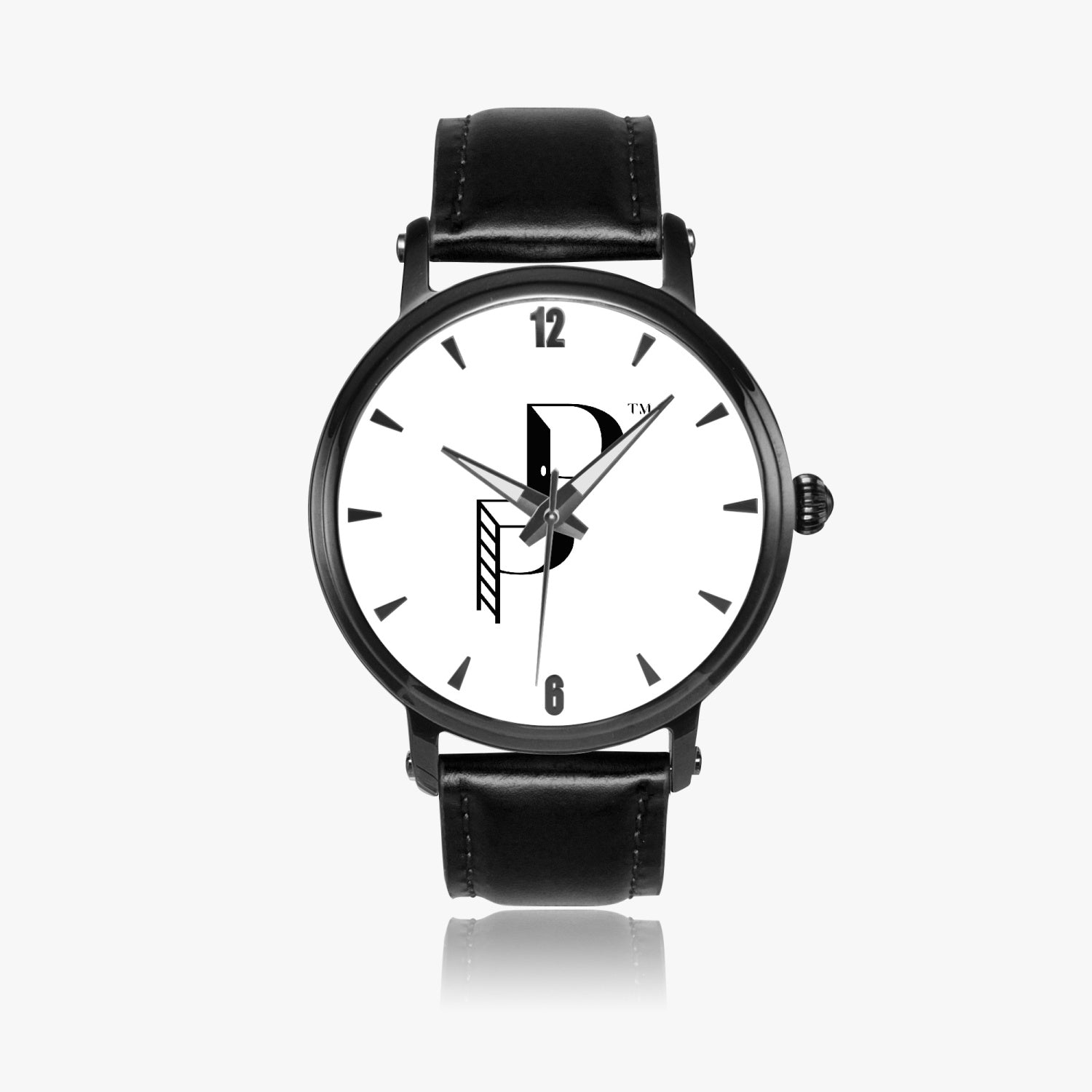 Posh Poverty 46mm Unisex Automatic Watch (Black)