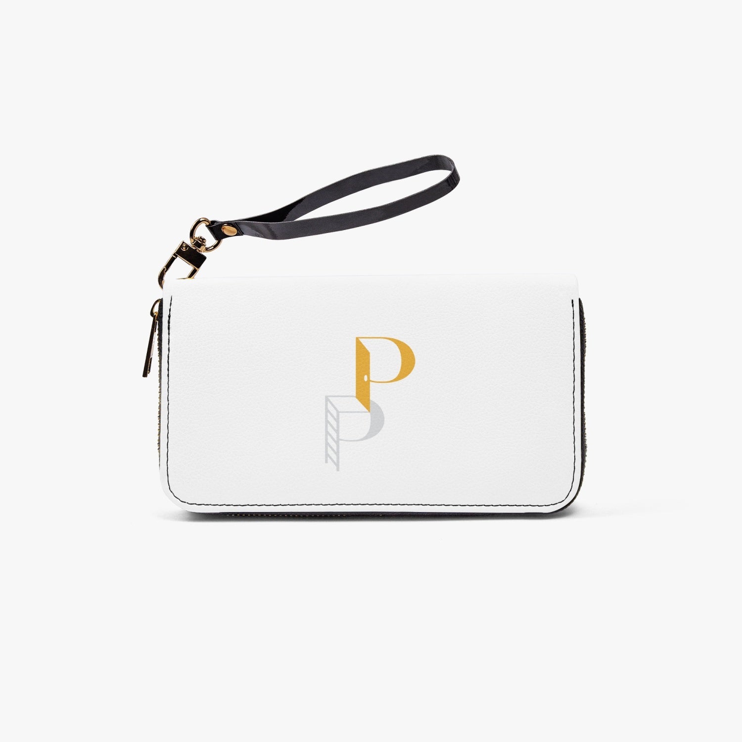 Posh Poverty Logo Long Wallet with Wrist Strap