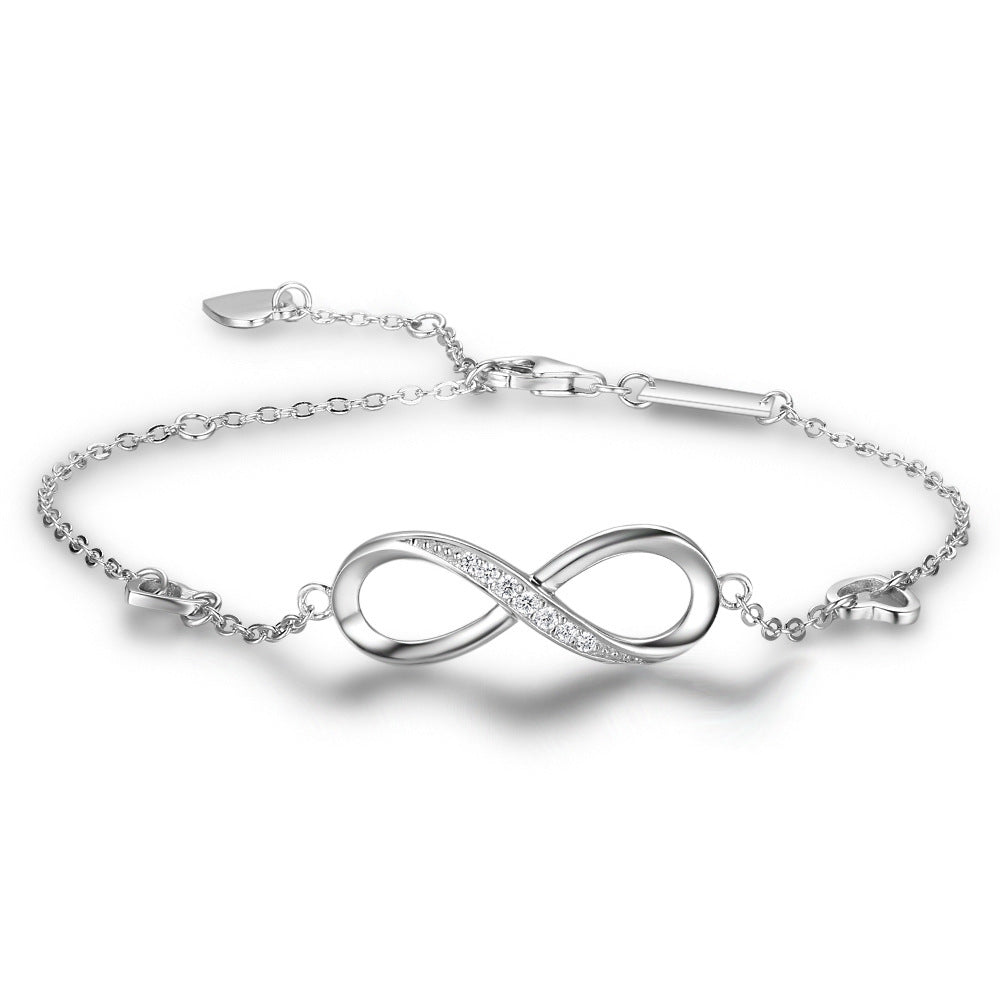 Infinite Love 925 Sterling Silver Bracelet