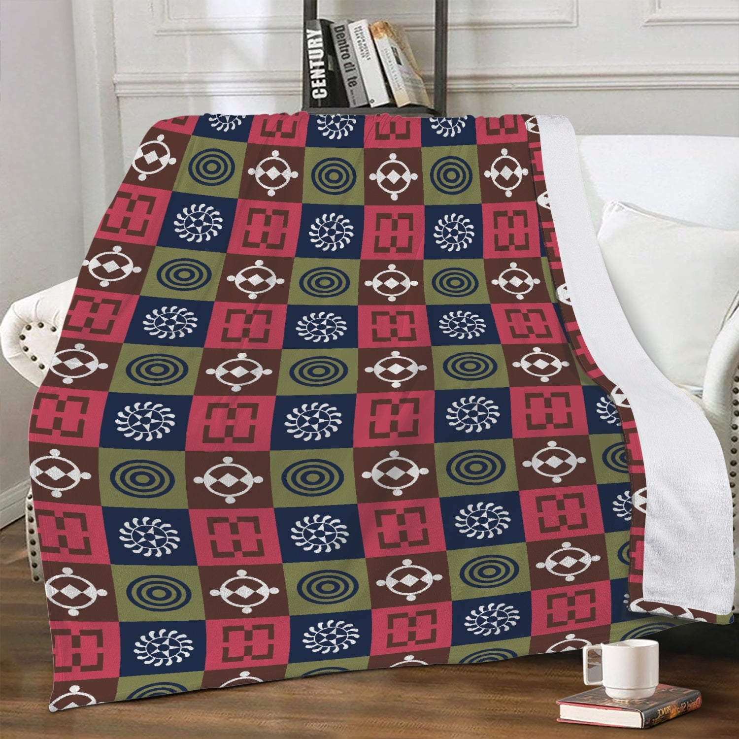 Posh Poverty African-Inspired Multi-Color Throw Blanket