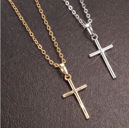 Minimalist Cross Chain Necklace