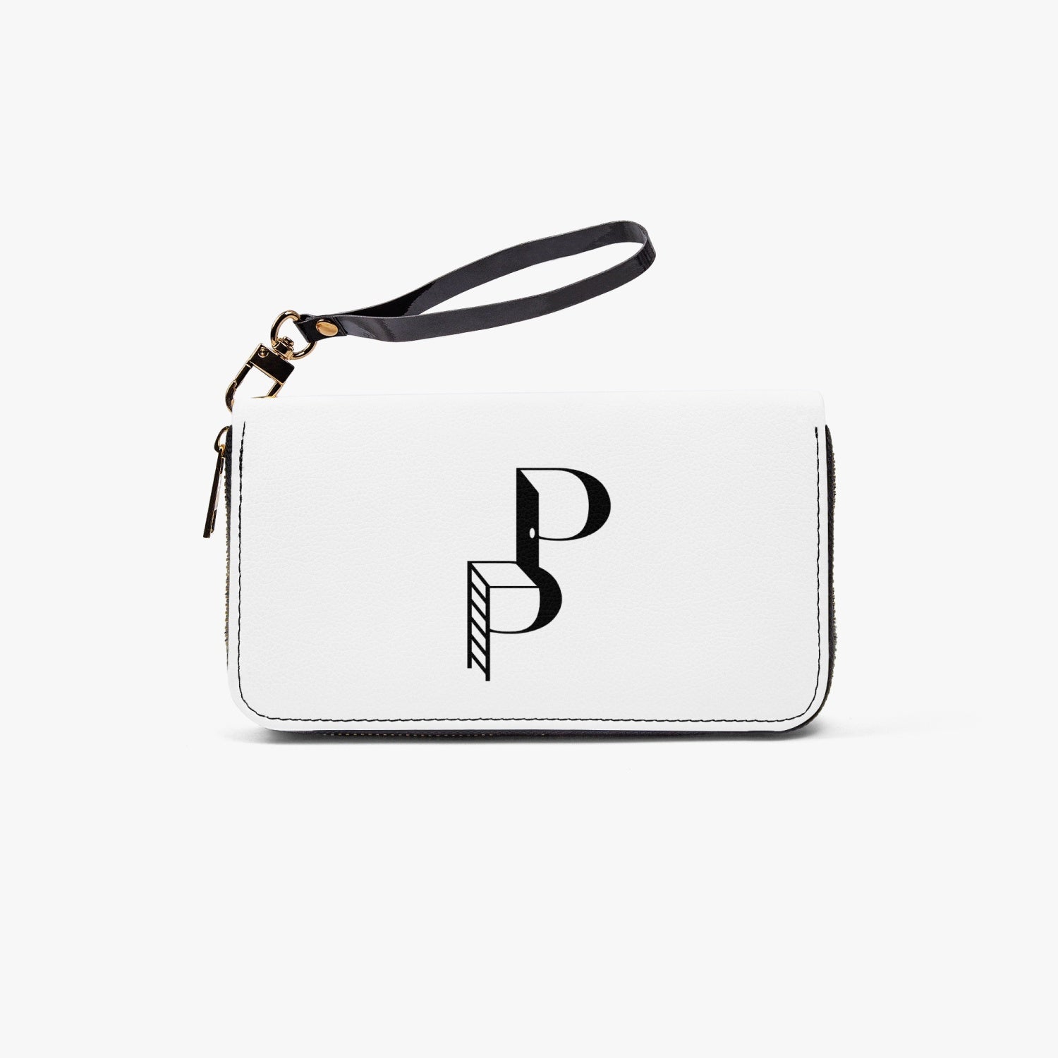 Posh Poverty Logo Long Wallet with Wrist Strap