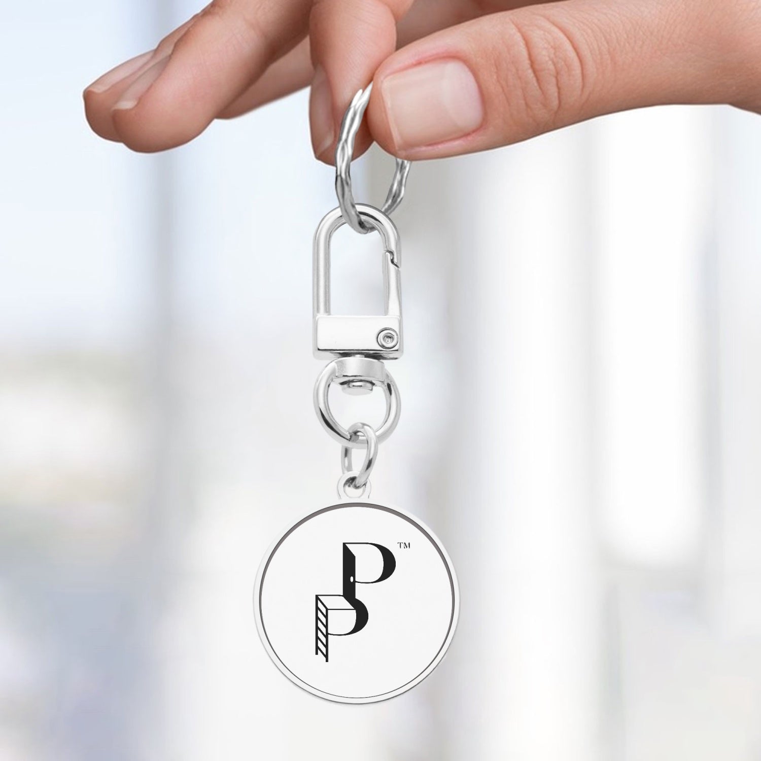 Posh Poverty Metal Keychain