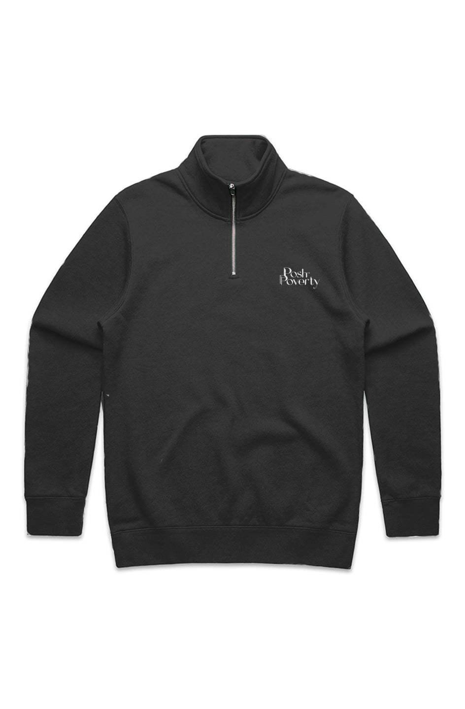 Posh Poverty Men's Stencil Half Zip