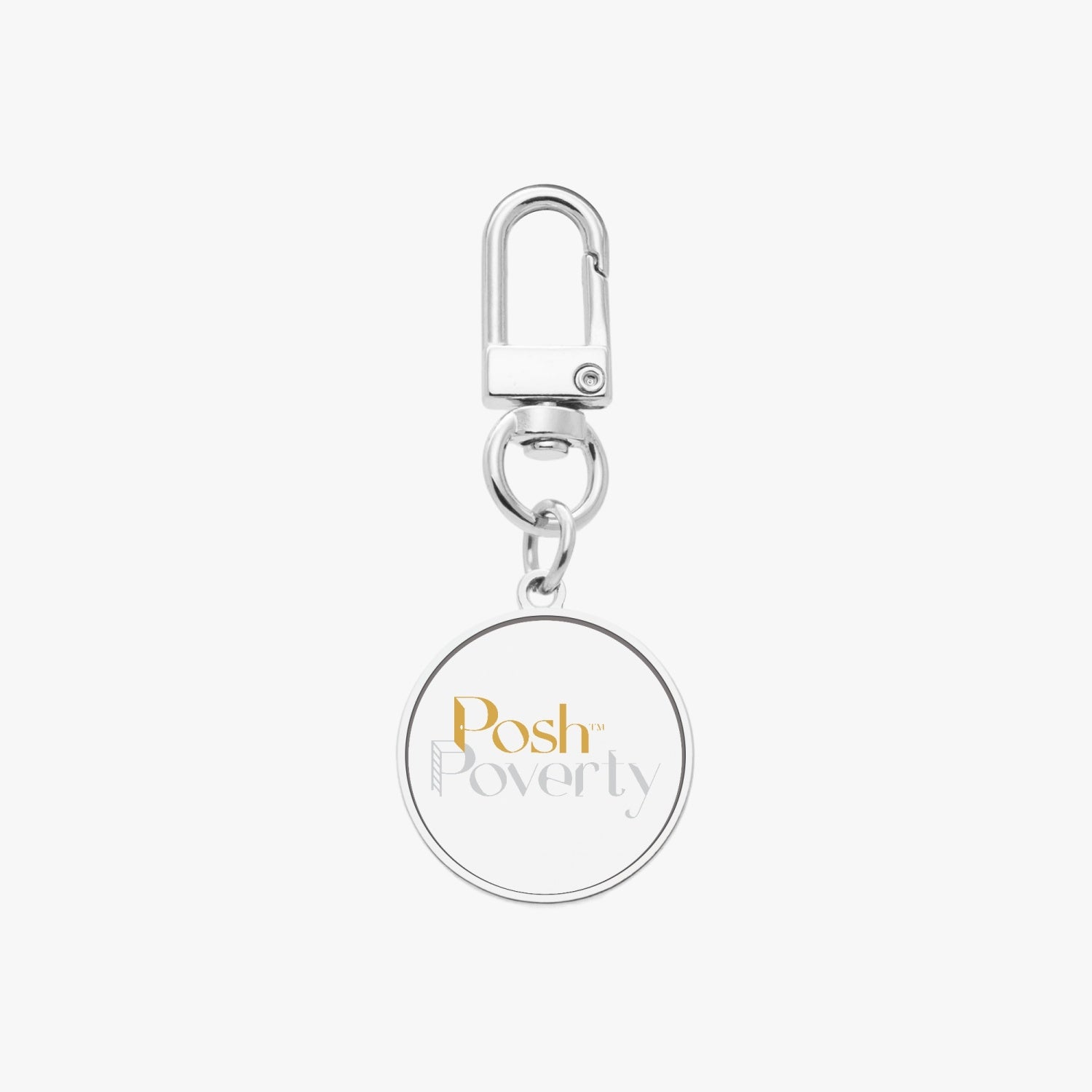 Posh Poverty Metal Keychain