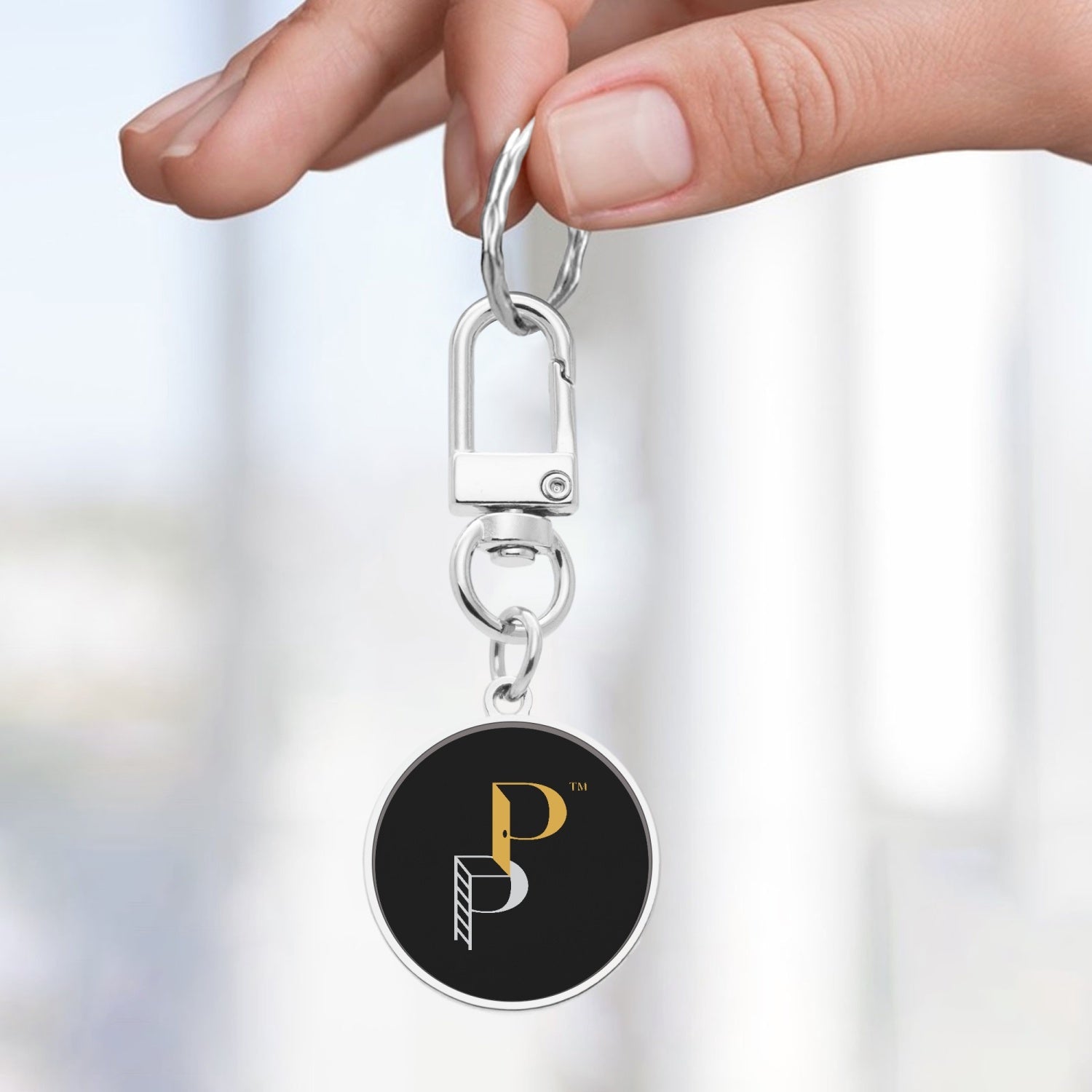 Posh Poverty Metal Keychain