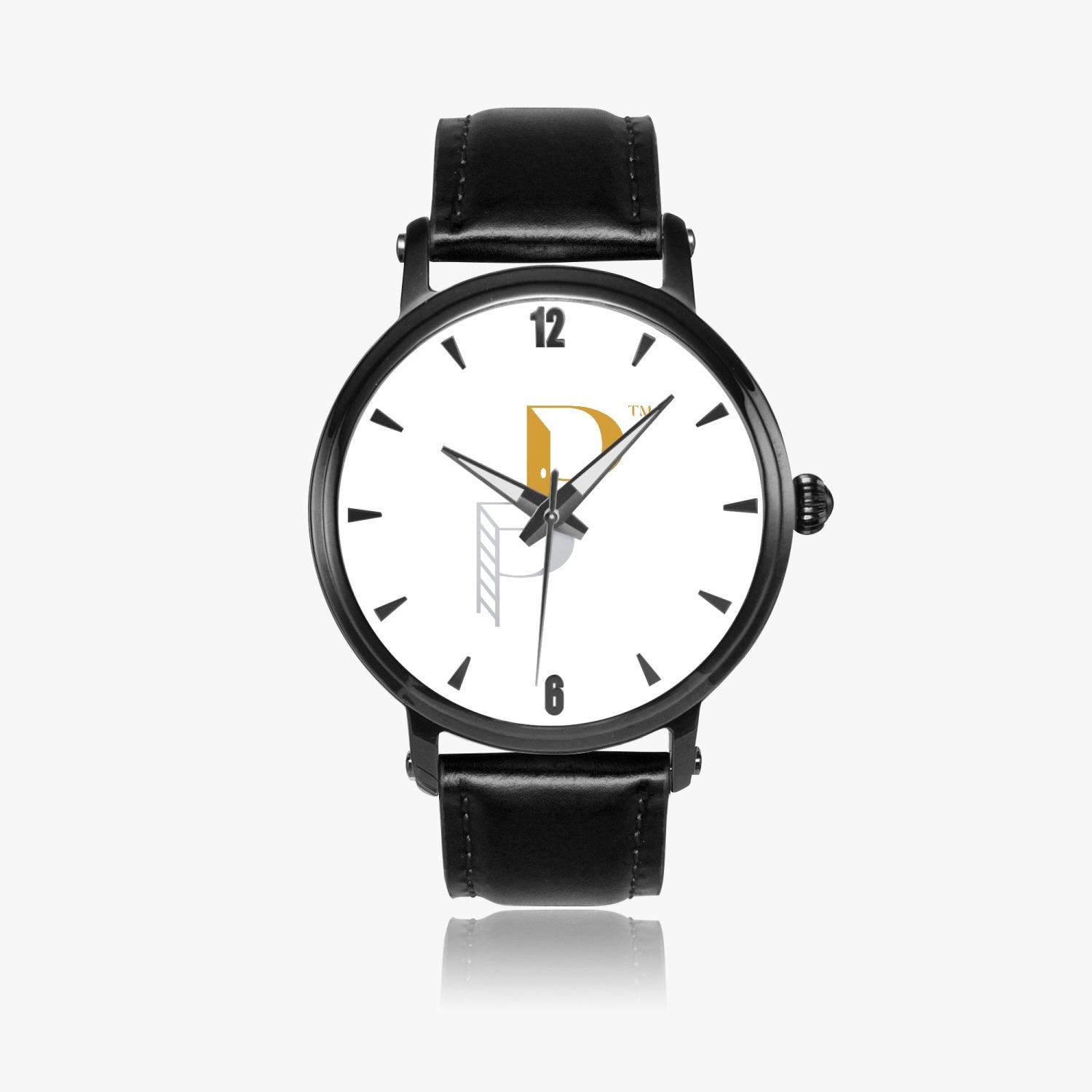 Posh Poverty 46mm Unisex Automatic Watch (Black)