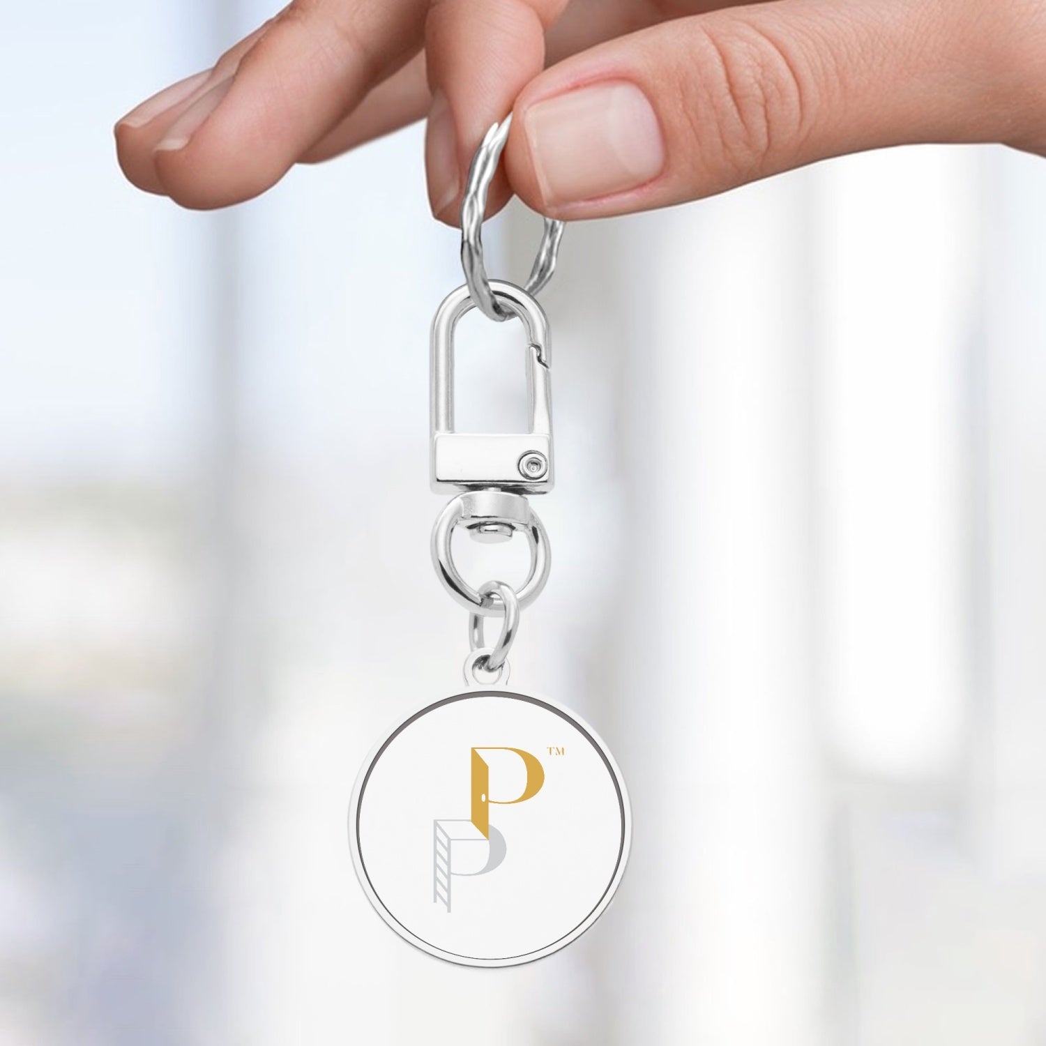 Posh Poverty Metal Keychain