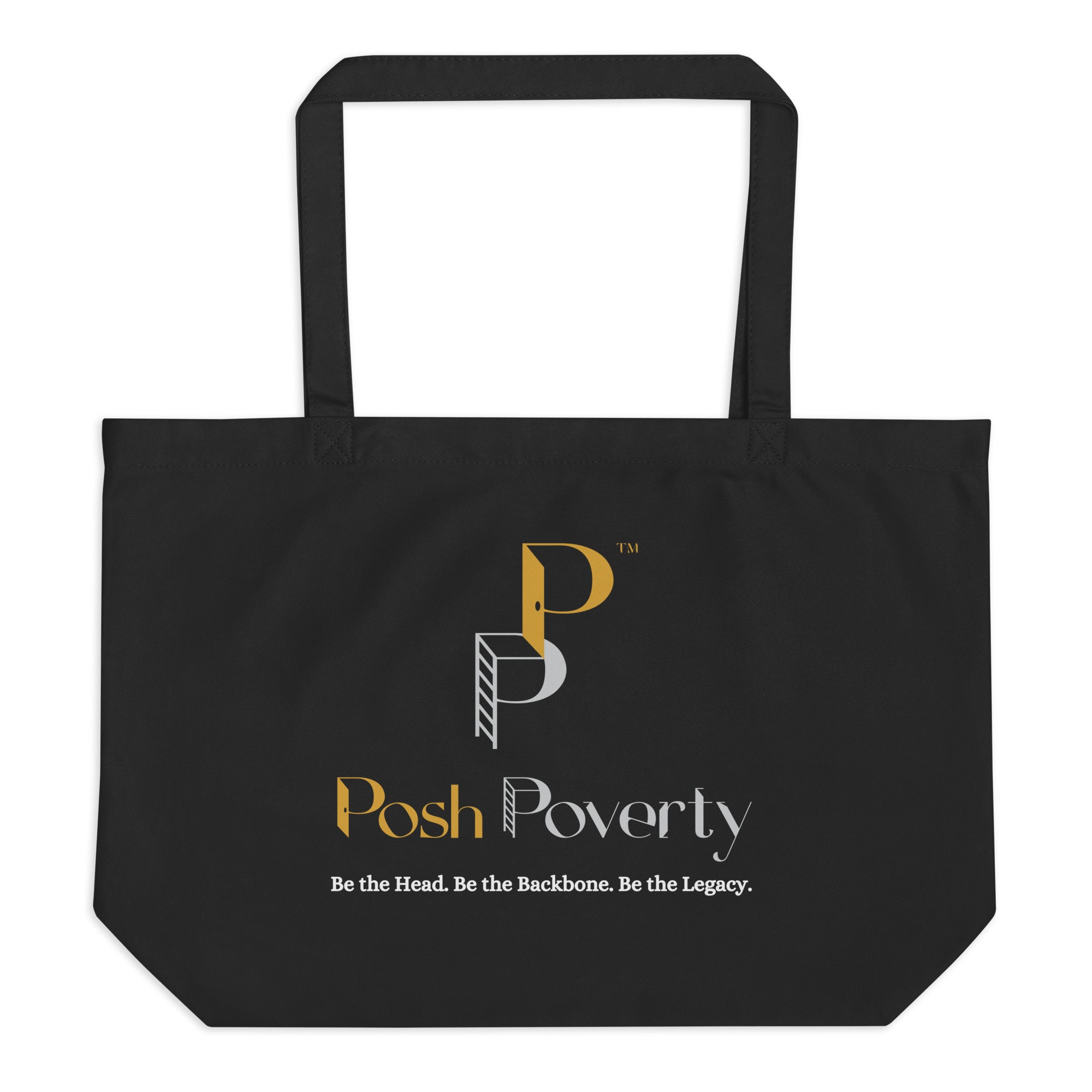 Posh Poverty Large Organic Tote Bag