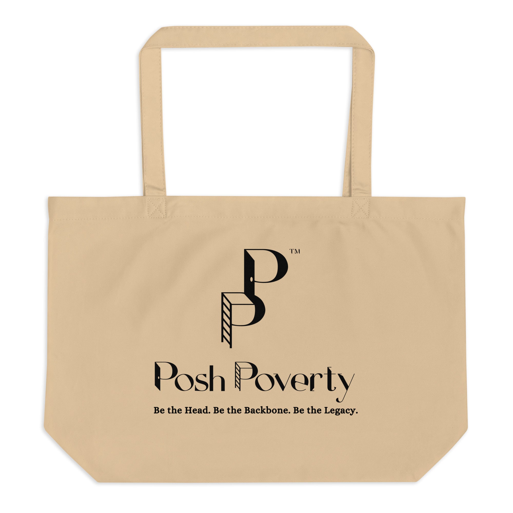 Posh Poverty Large Organic Tote Bag