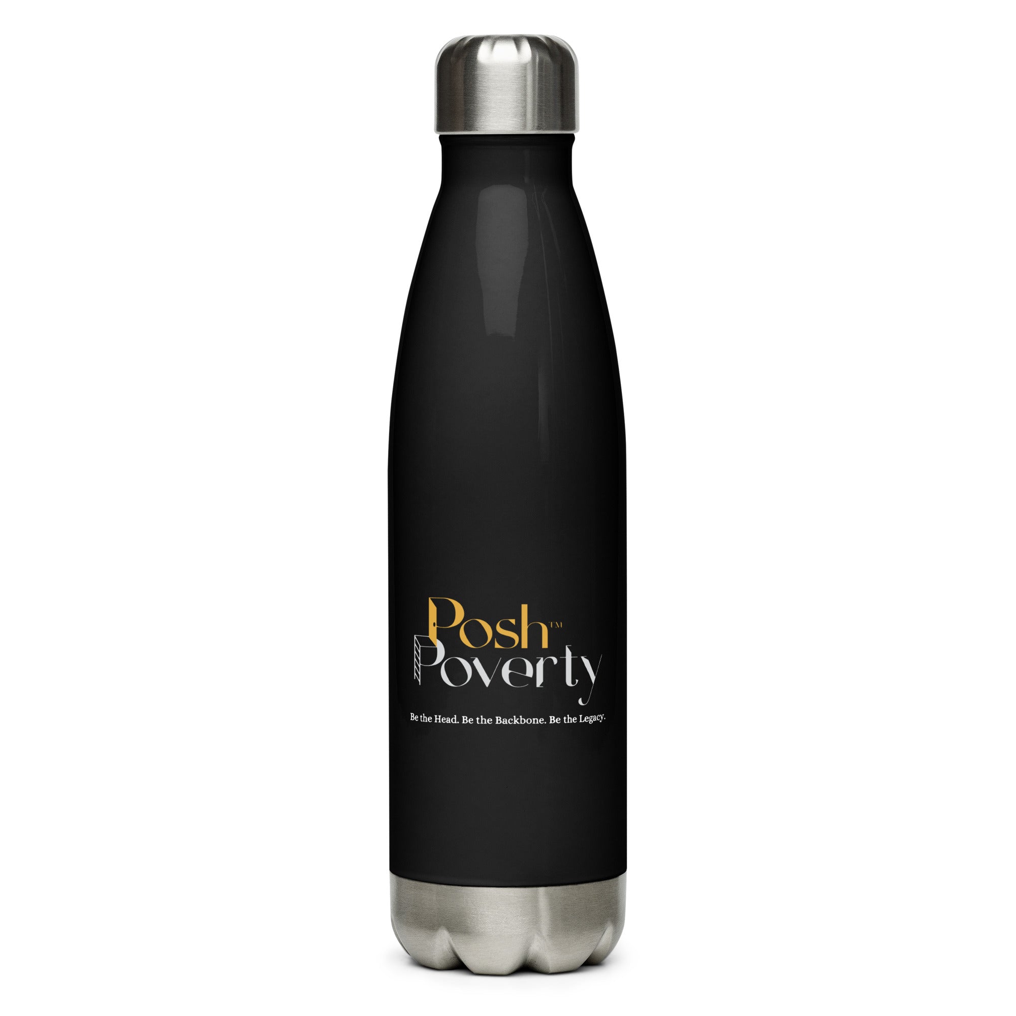 Posh Poverty Stainless Steel Water Bottle