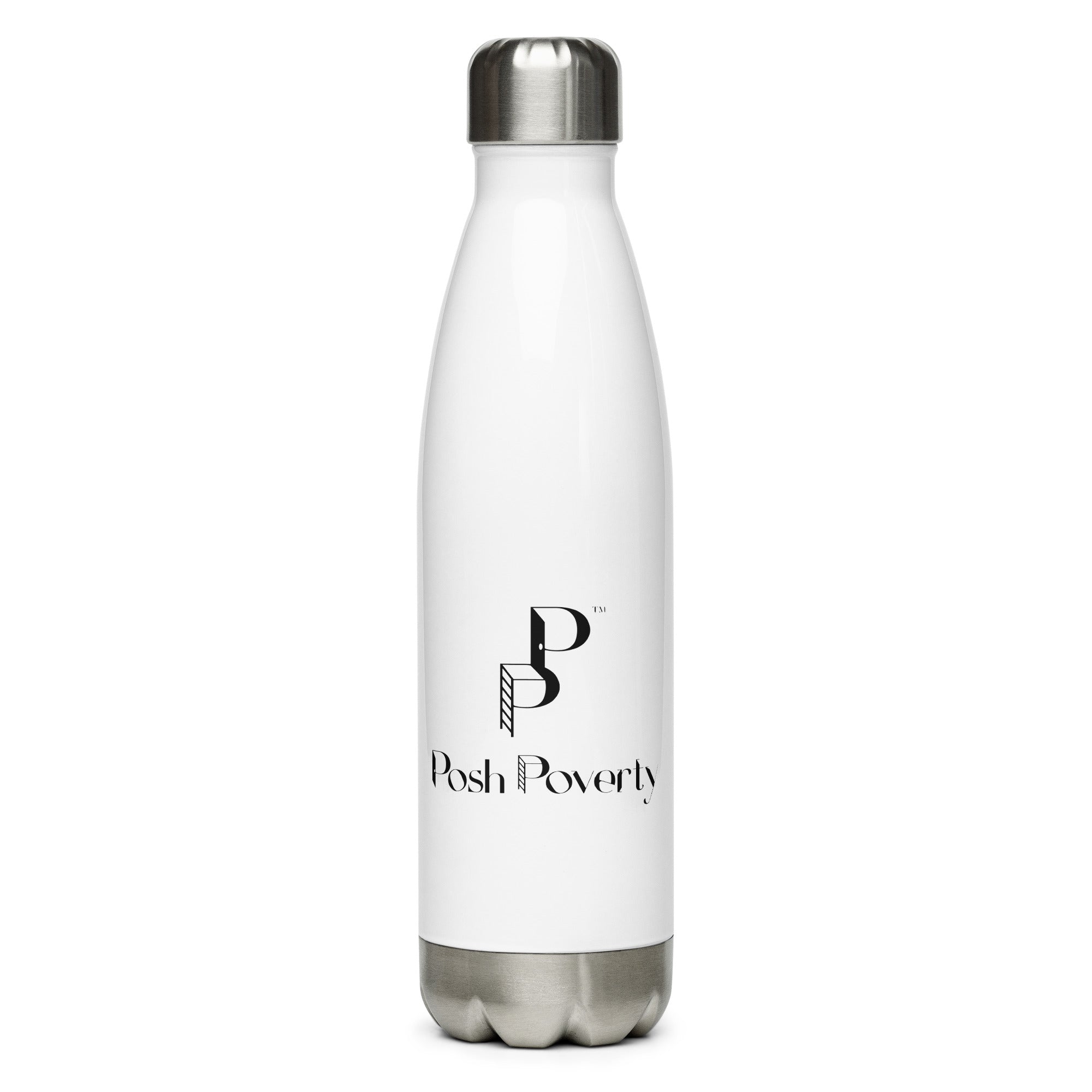 Posh Poverty Stainless Steel Water Bottle