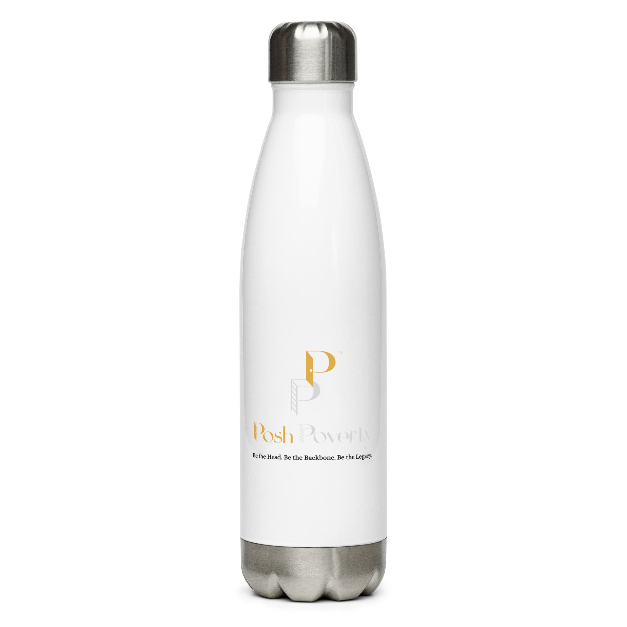 Posh Poverty Stainless Steel Water Bottle