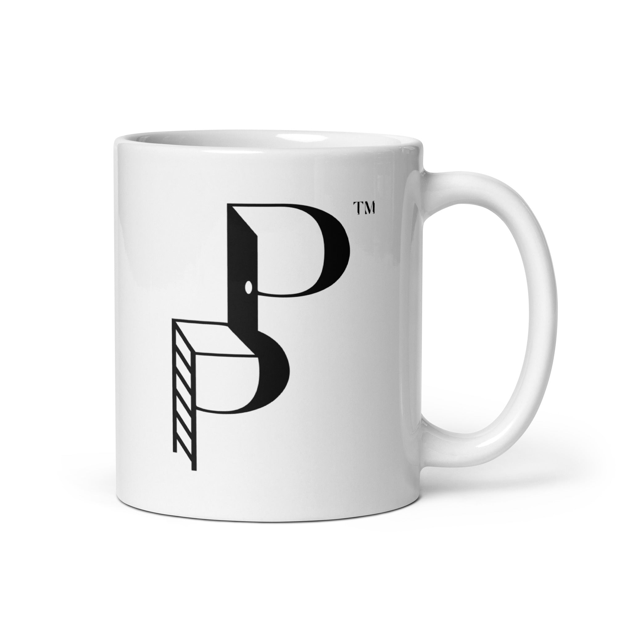 Posh Poverty White Glossy Mug