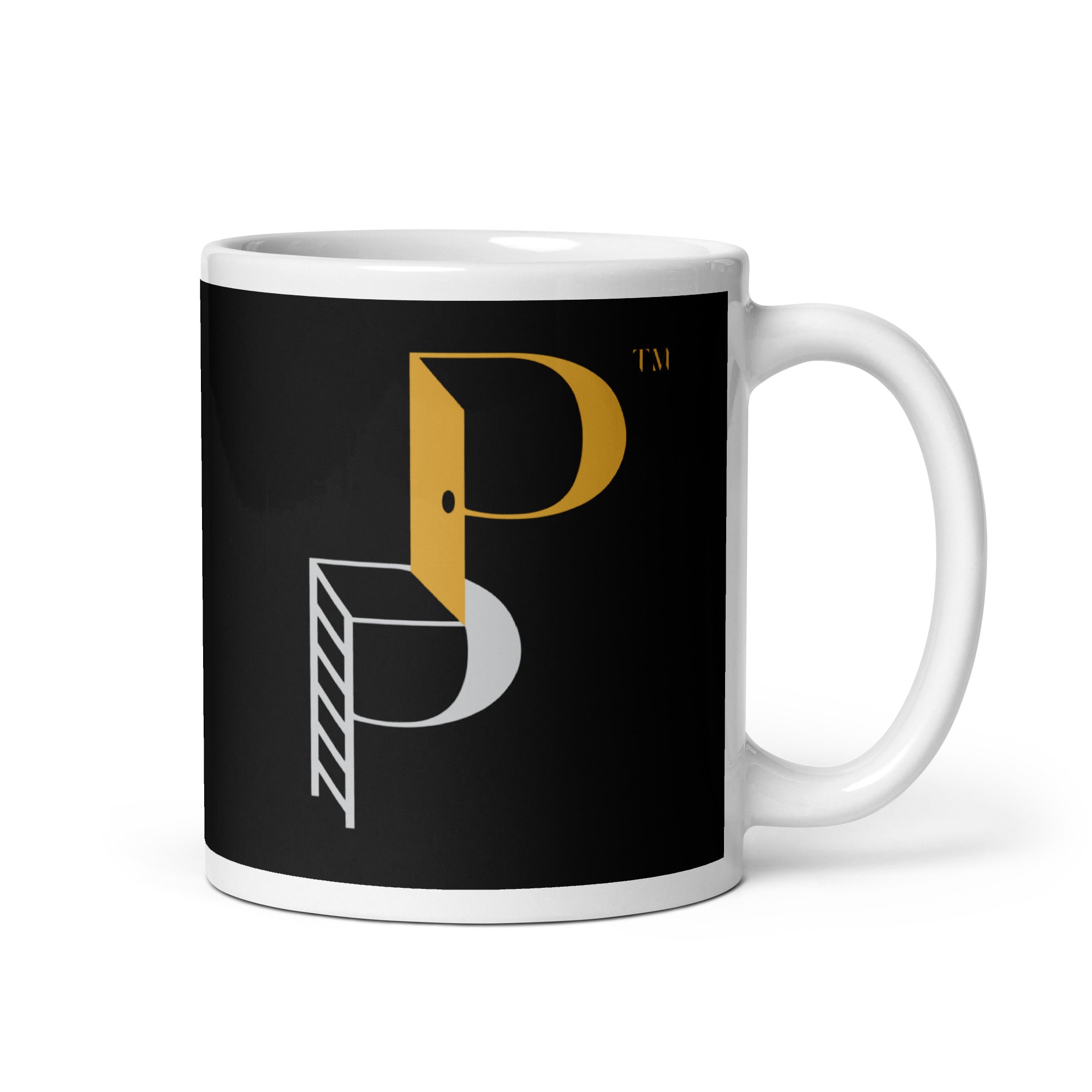 Posh Poverty Black Glossy Mug