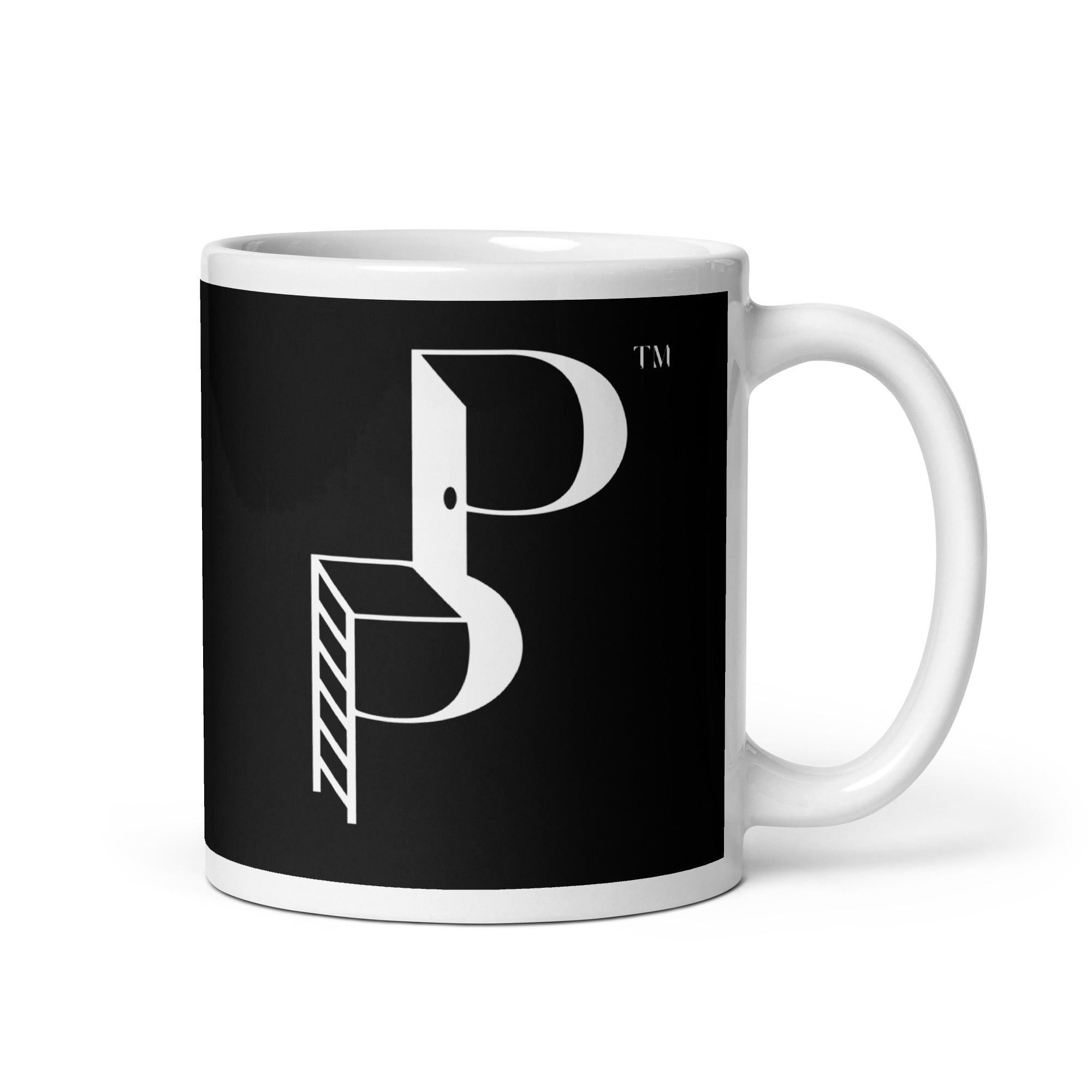 Posh Poverty Black Glossy Mug