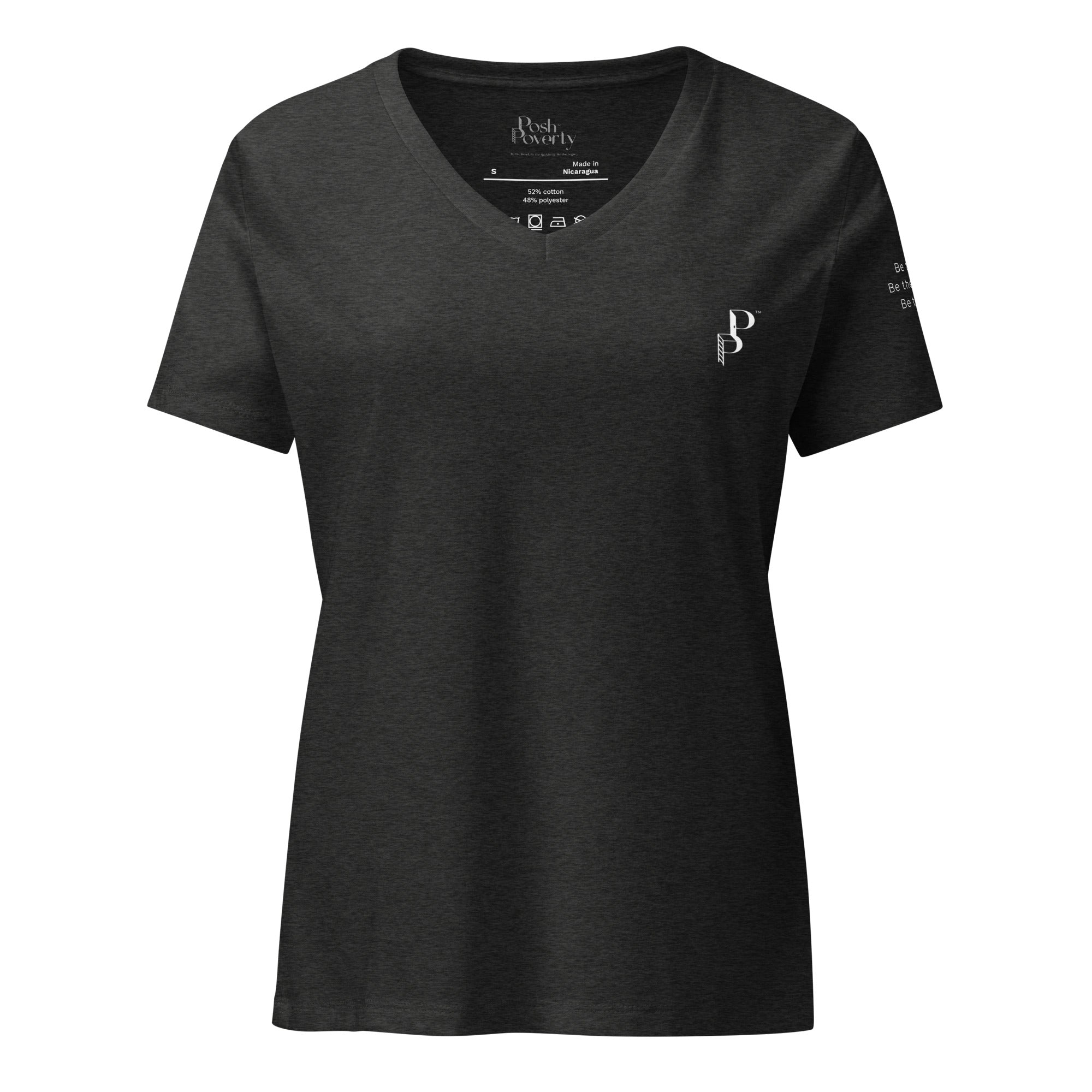 Posh Poverty Women’s Relaxed V-Neck T-Shirt