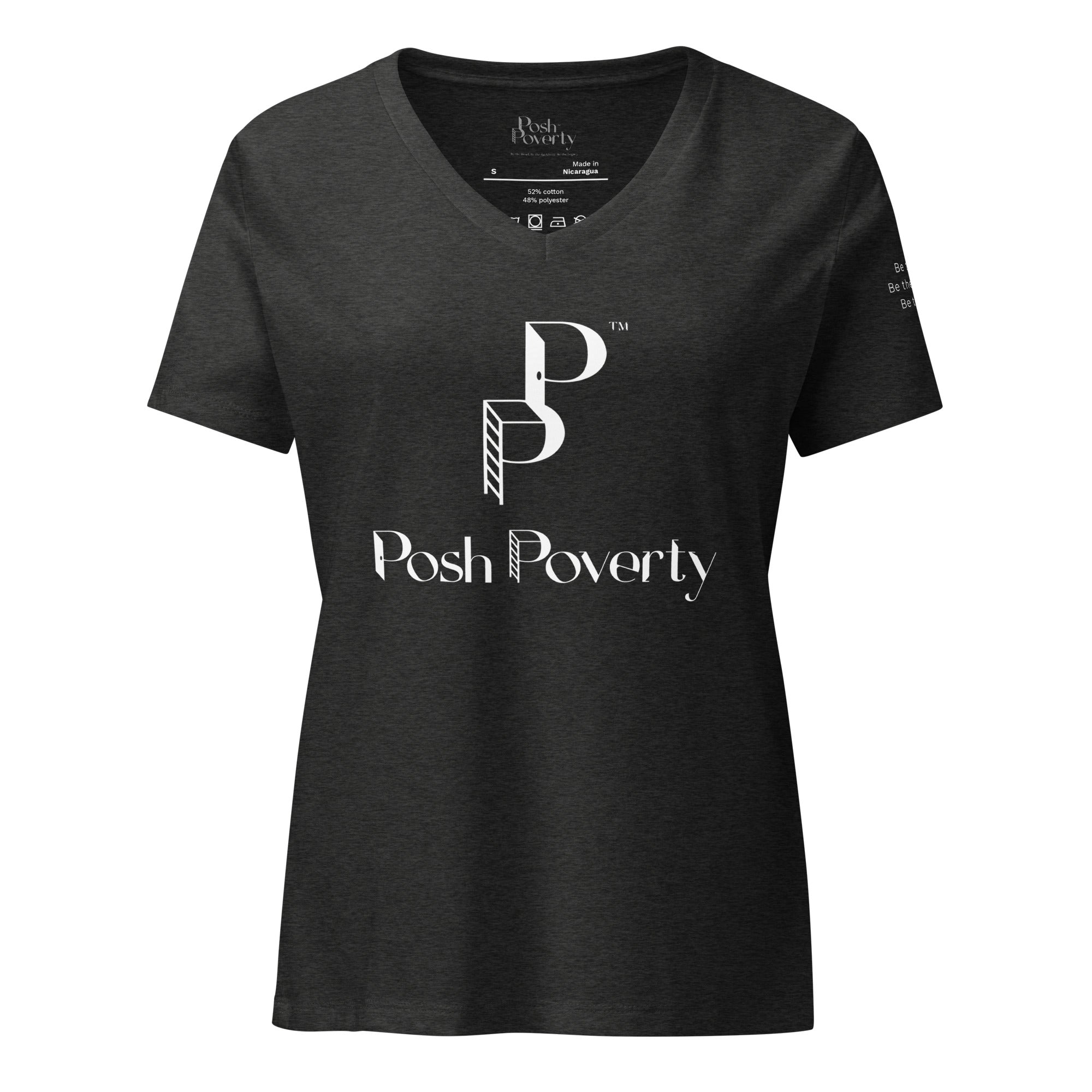 Posh Poverty Women’s Relaxed V-Neck T-Shirt