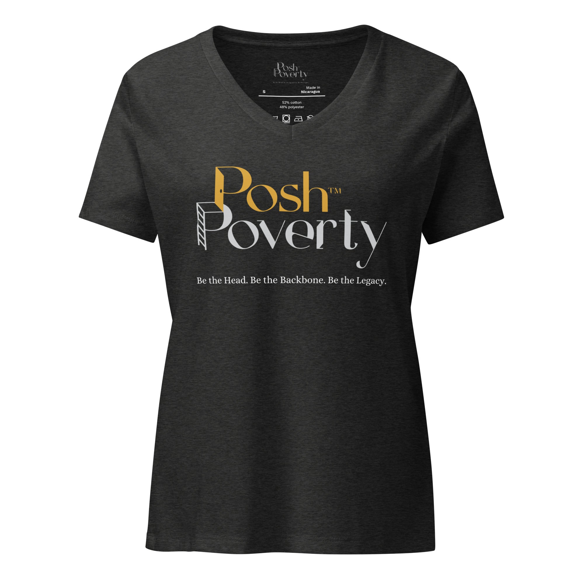 Posh Poverty Women’s Relaxed V-Neck T-Shirt