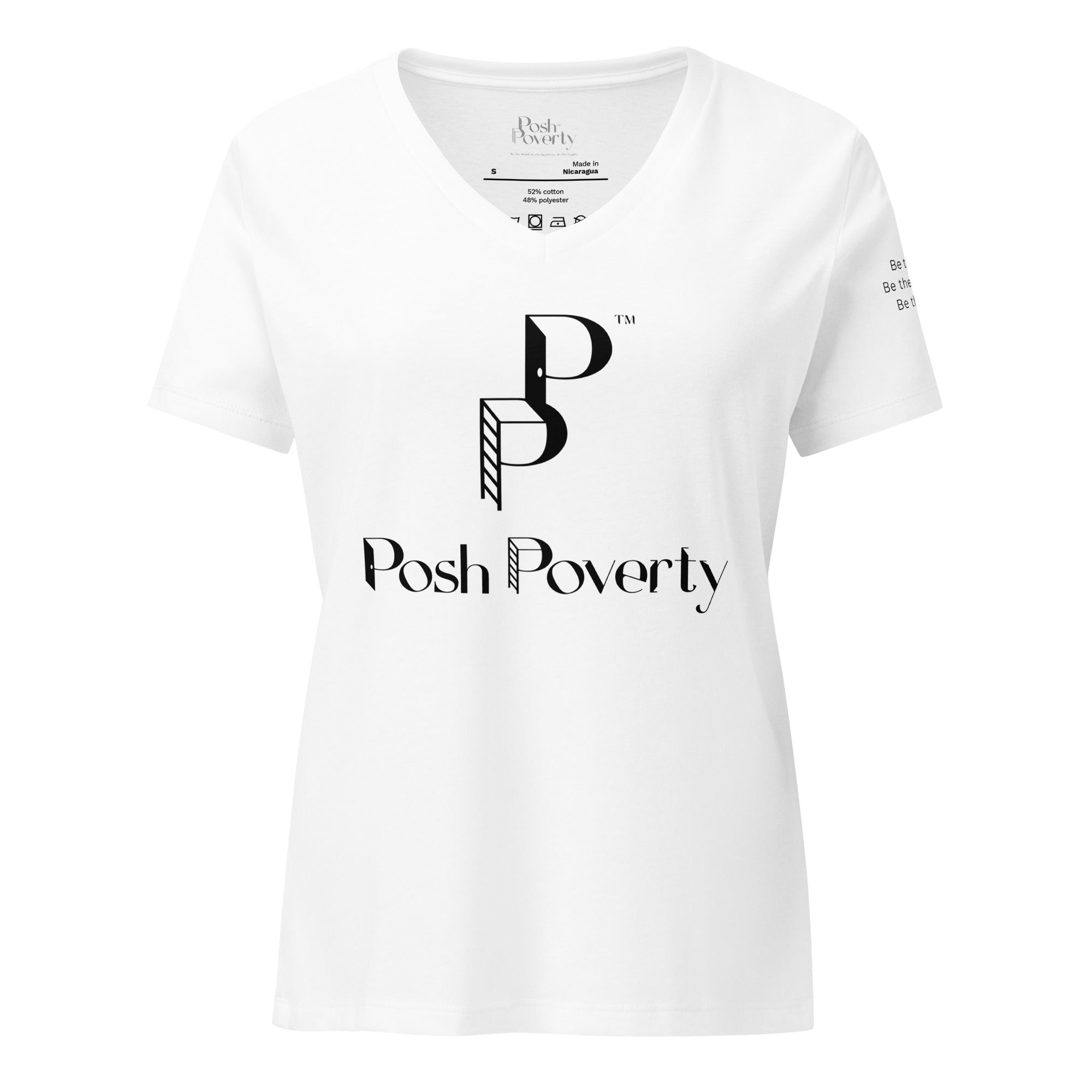 Posh Poverty Women’s Relaxed V-Neck T-Shirt