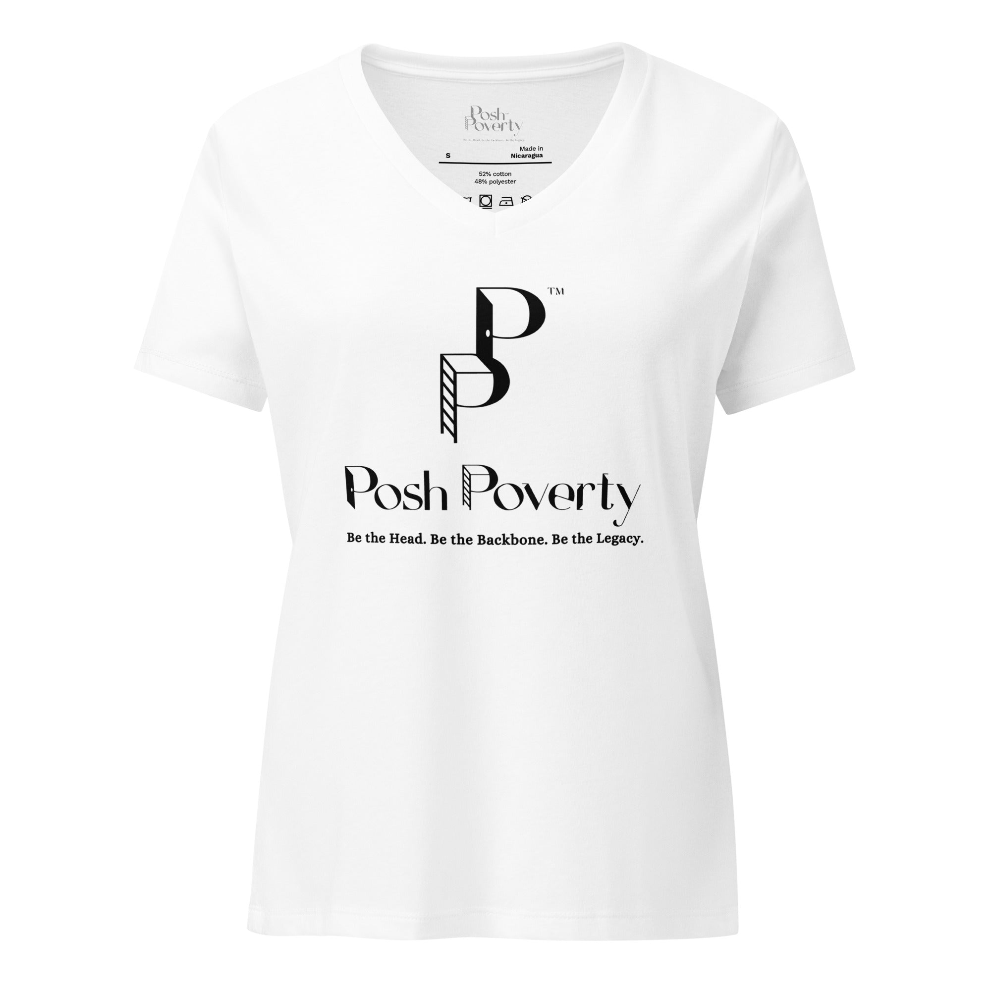 Posh Poverty Women’s Relaxed V-Neck T-Shirt